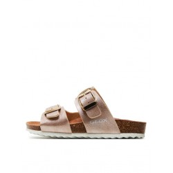 GEOX ΚΟΡΙΤΣΙ SANDAL J358ME 000BJ C8124 ΡΟΖ ΧΡΥΣΟ